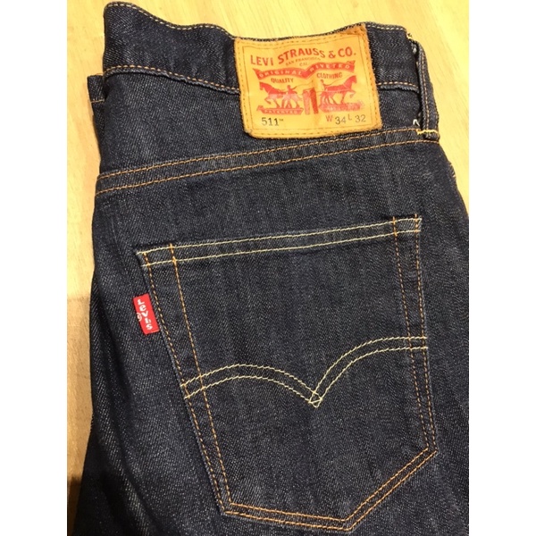 Levis MIJ日本製 511 低腰修身窄管牛仔褲 34