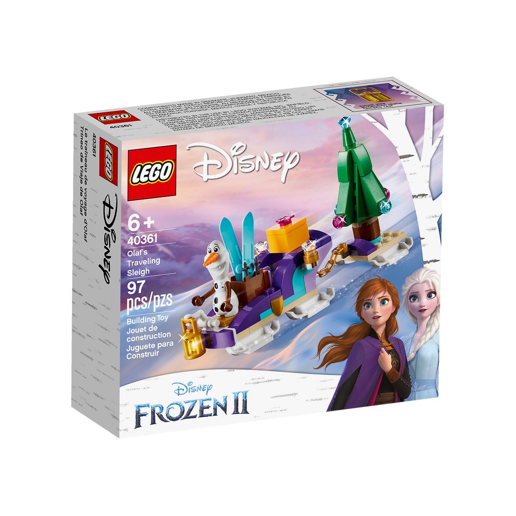 【積木樂園】樂高 LEGO 40361 冰雪奇緣2 艾莎 Elsa's Olaf’s Traveling Sleigh | 蝦皮購物