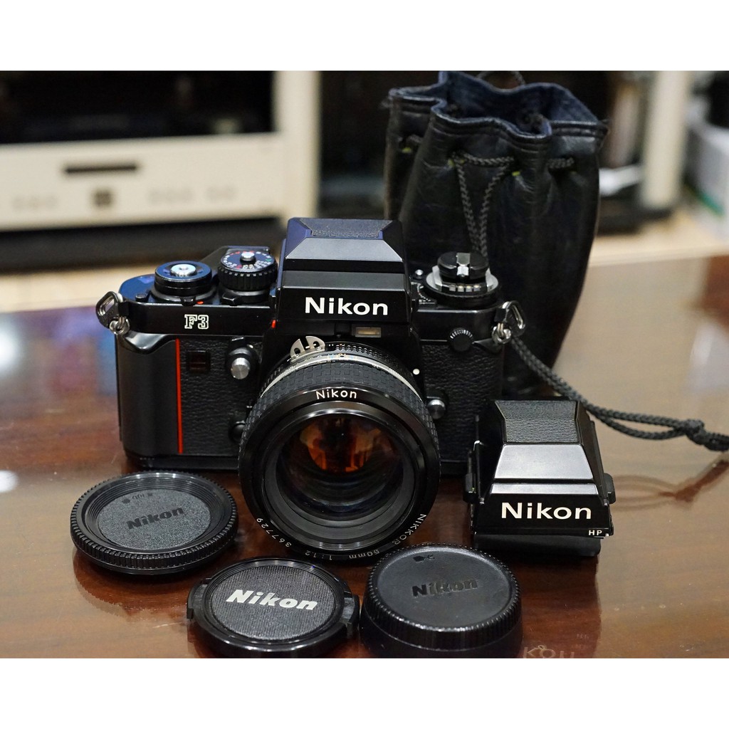 經典品相約85成新Nikon F3 HP 黑機身+DW-3+50mm F1.2Ai FM2 FM3 FE2 F4