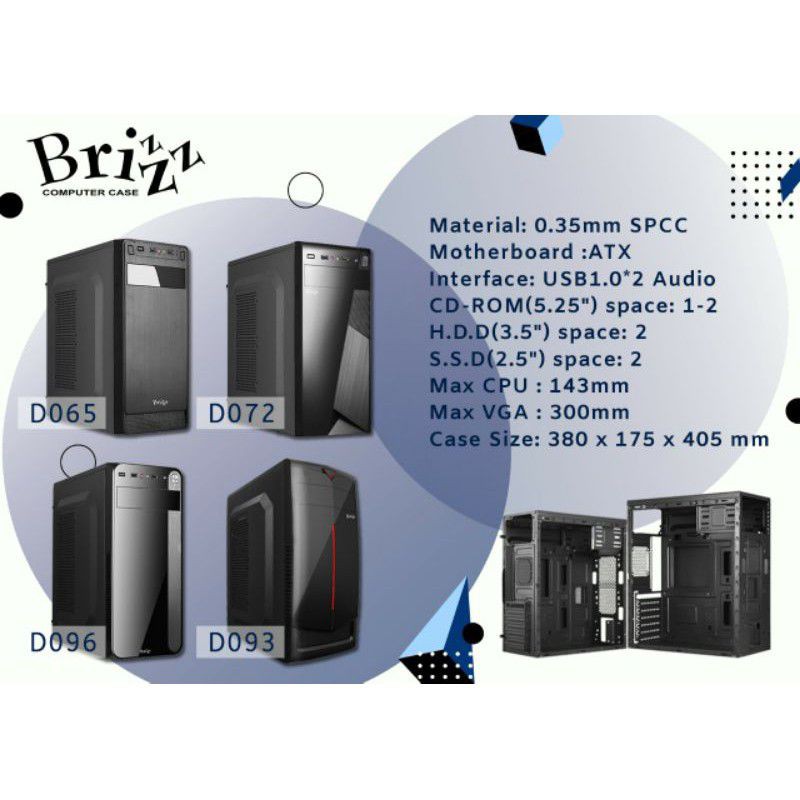 全新 BRIZZ ATX PSU 500W 電腦機箱 BRIZZZ PSU 500W MINI TOWER ATX | 蝦皮購物