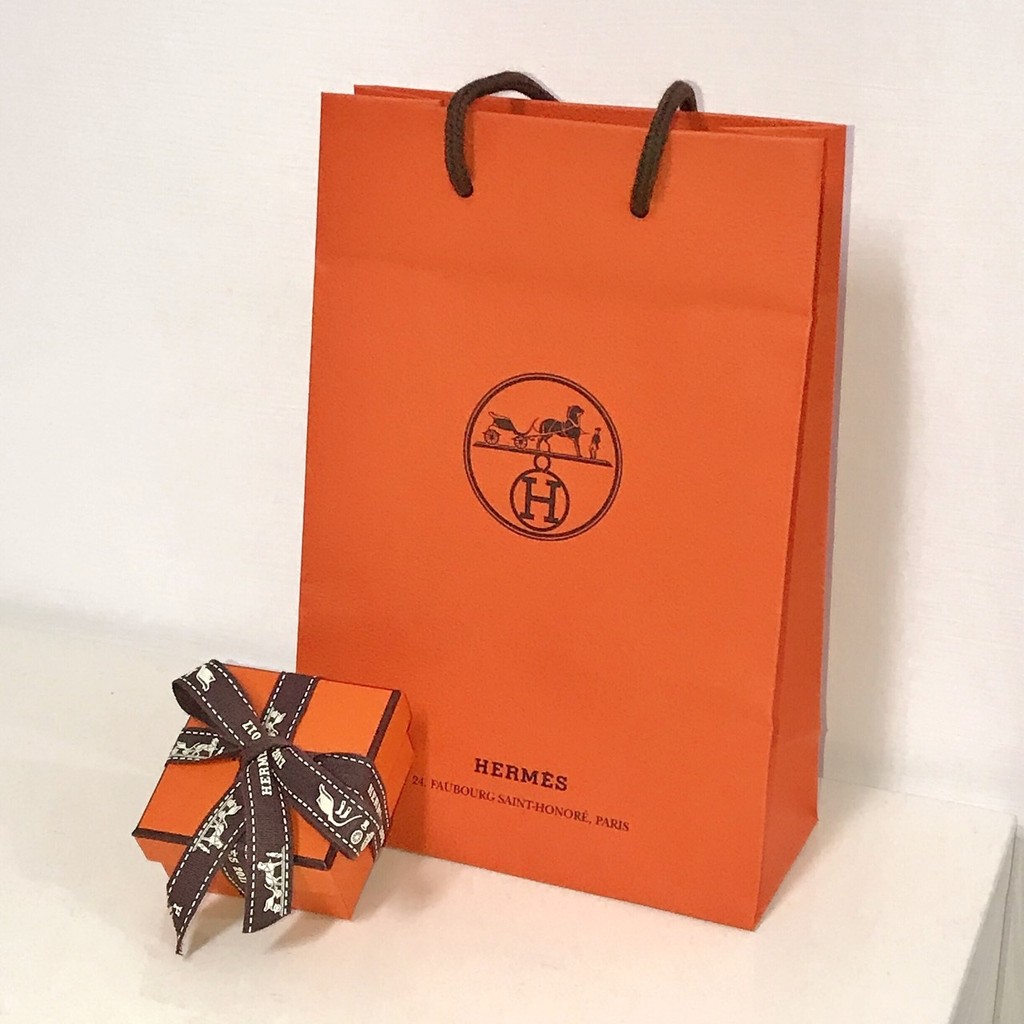 HERMES 愛馬仕 名牌紙袋 全新正品 經典(最小)紙袋 手提袋 禮物袋(各品牌尺寸紙袋)