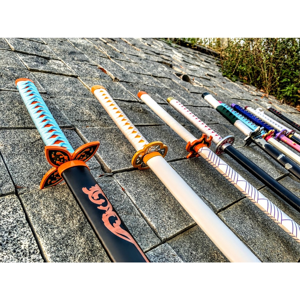 未開刃擬真鬼滅之刃刀/鬼滅之刃武器/全新款式／刀刃碳鋼本刀鞘鋁合金／101CM新升級全金屬鬼滅之刃／附贈刀架 | 蝦皮購物