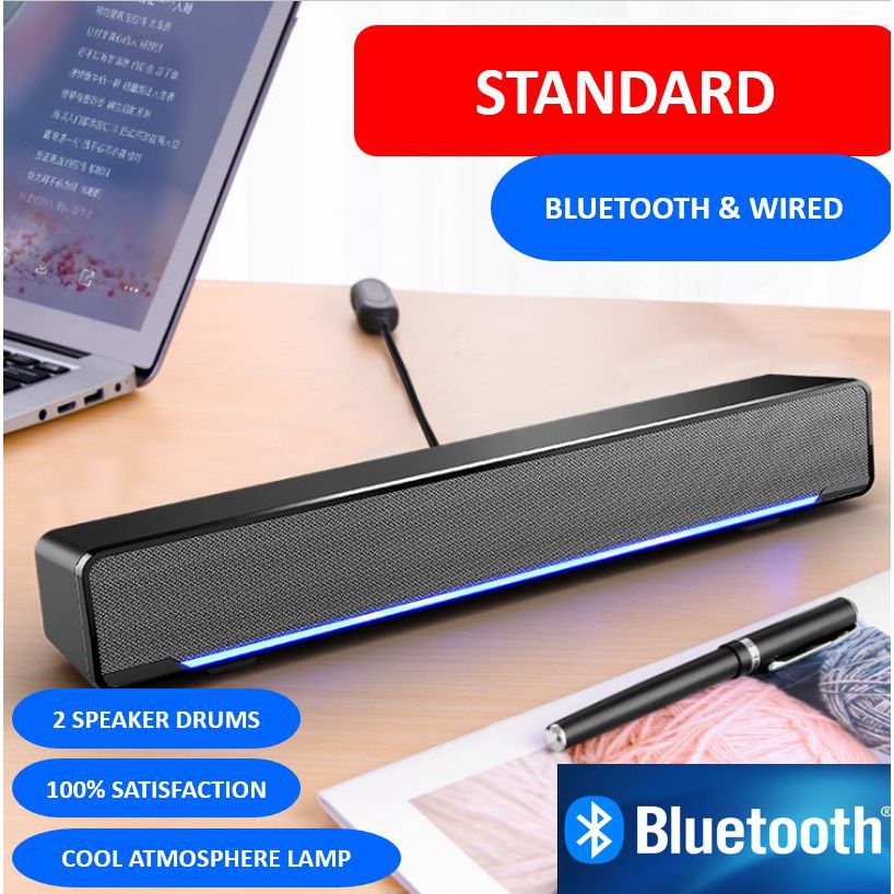 SADA Computer Speaker V-196 USB Wired Bar Stereo Subwoofer M | 蝦皮購物