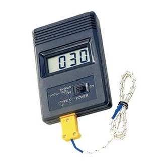 數顯溫度計 電子溫度表 廚房食品溫度錶及工業用測溫器 TM902C 如配K型熱電偶可測1300度