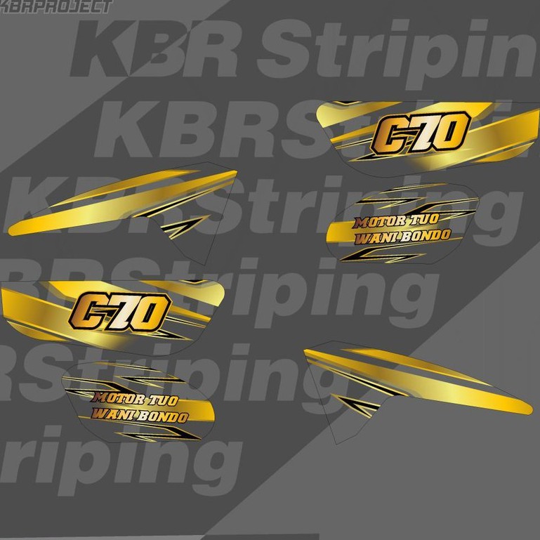 HONDA 本田 C70 022 TRANSPARAN Racing C70 摩托車的 C70 透明貼紙條紋清單 | 蝦皮購物