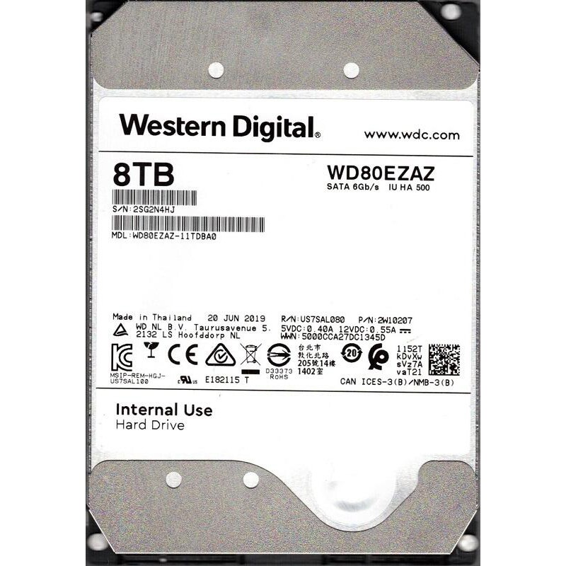 [龍龍3C] 威騰 WD 3.5吋 8TB 8T SATA 桌上型硬碟 WD80EDAZ | 蝦皮購物