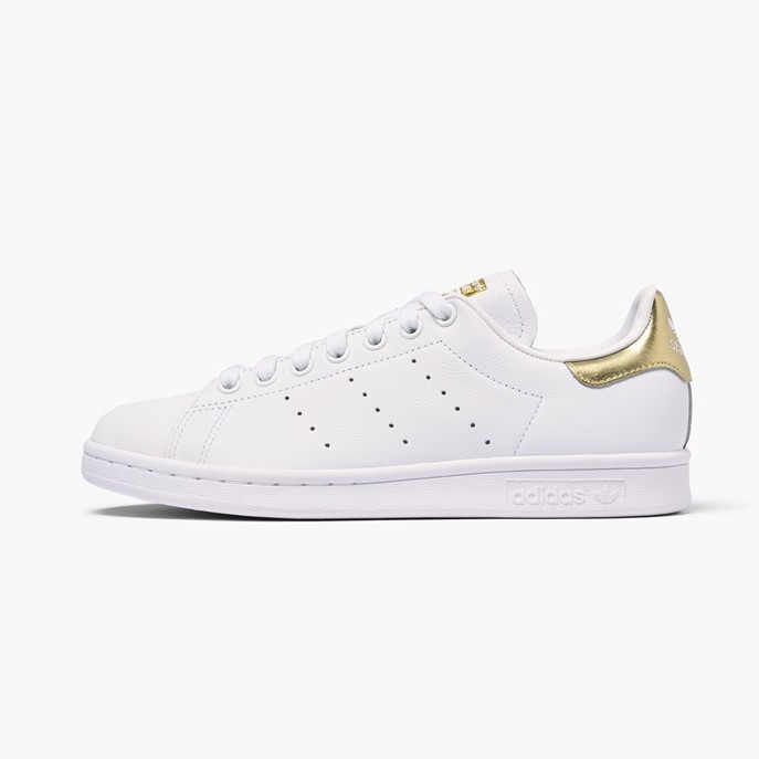 stan smith premium white & gold