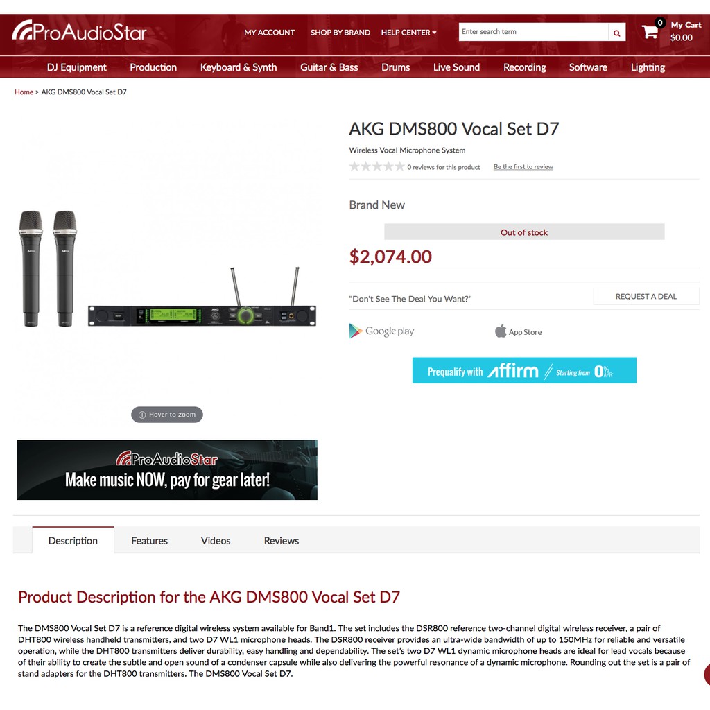 Akg dms800 hot sale
