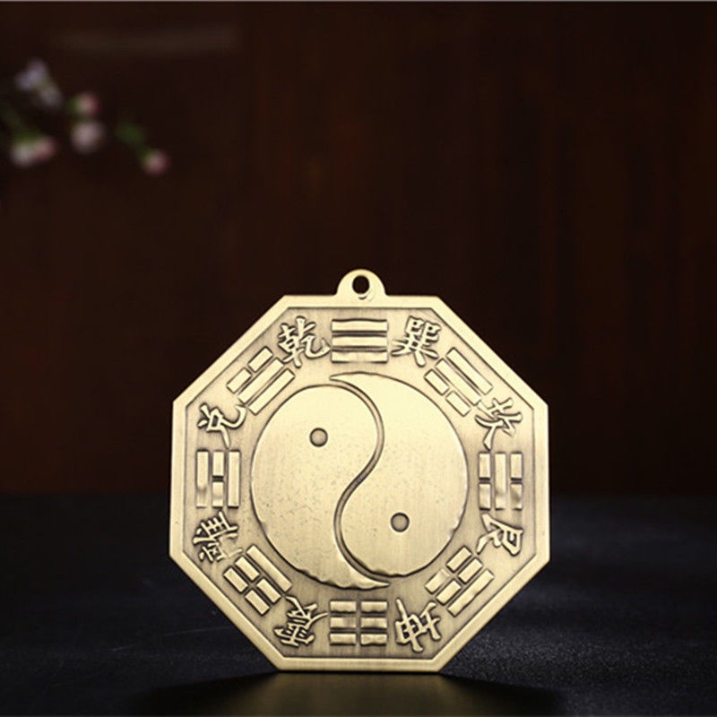 ❀8630❀純銅八卦鏡掛件中國結太極八卦風水擺件家居工藝禮品擺件 ❀8630❀純銅八卦鏡掛件中國結太極八卦風水擺件家居工藝禮品擺件