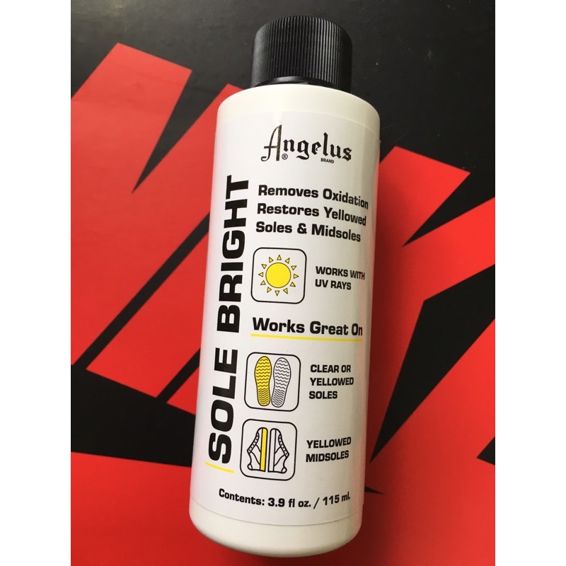 Angelus Sole Bright 冰底還原劑 膠底還原 氧化 泛黃 橡膠 中底 鞋底 透明底 安吉魯斯 客製 改鞋 蝦皮購物