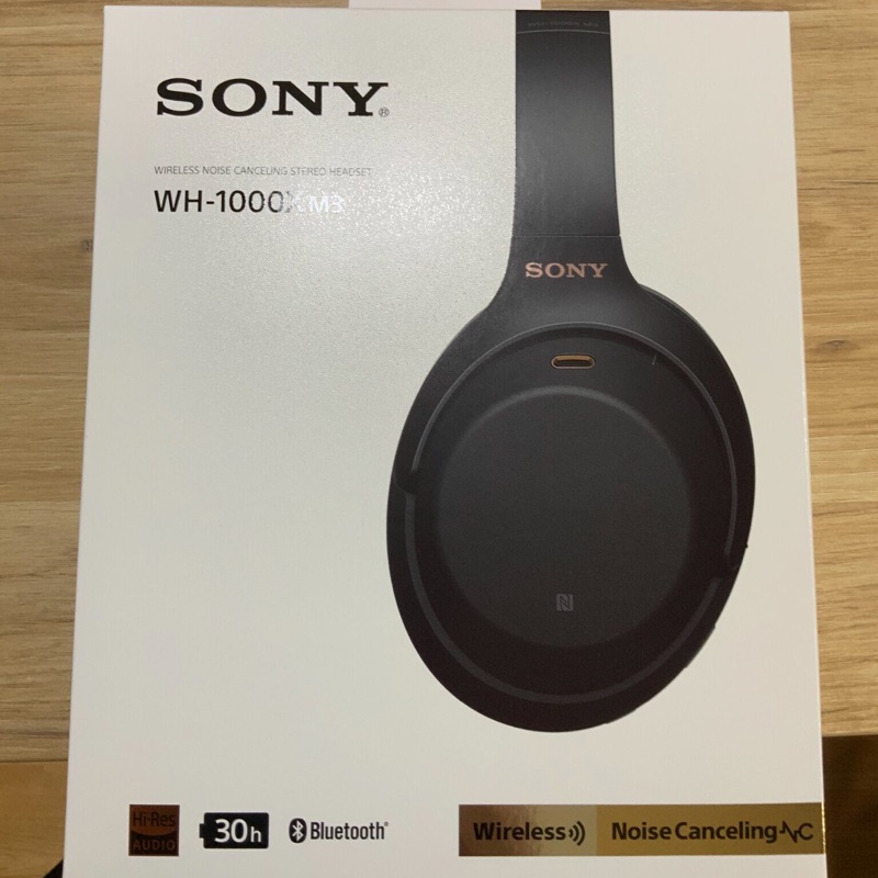 二手9.9成新SONY藍芽抗噪耳機WH1000-XM3（黑色） | 蝦皮購物