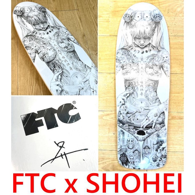 BLACK全新FTC x 大友昇平Shohei Otomo原子筆素描之神!裸女塗鴉刺青滑板