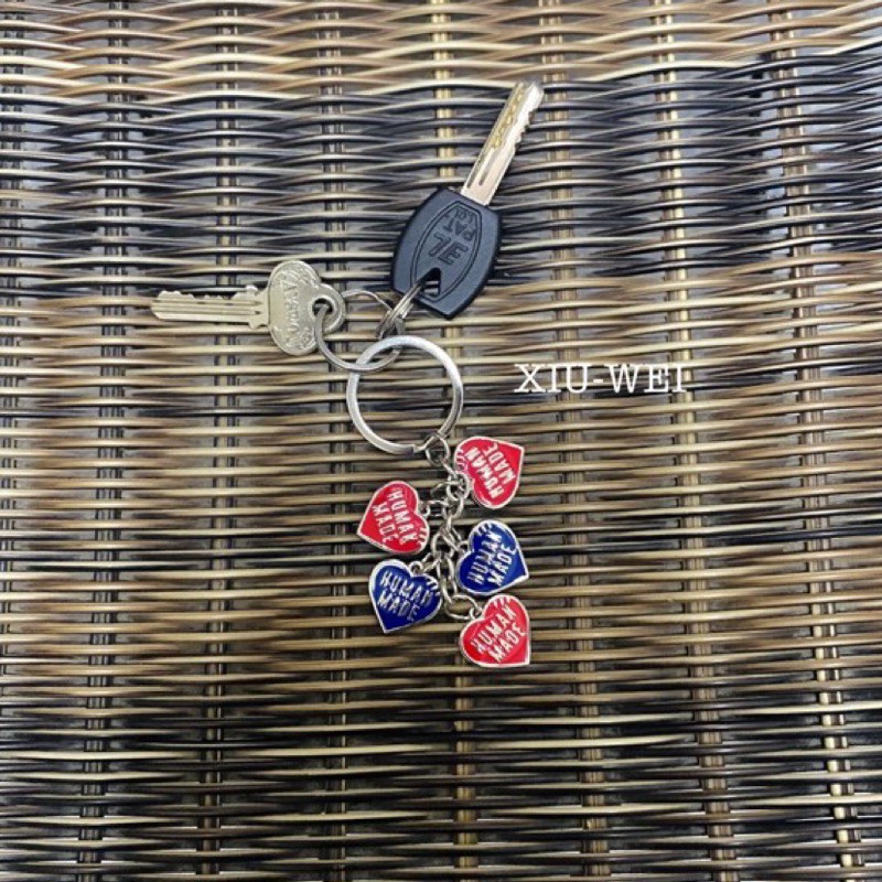 HUMAN MADE HEART KEY CHARM ❤️愛心💙Logo 金屬鑰匙圈吊飾