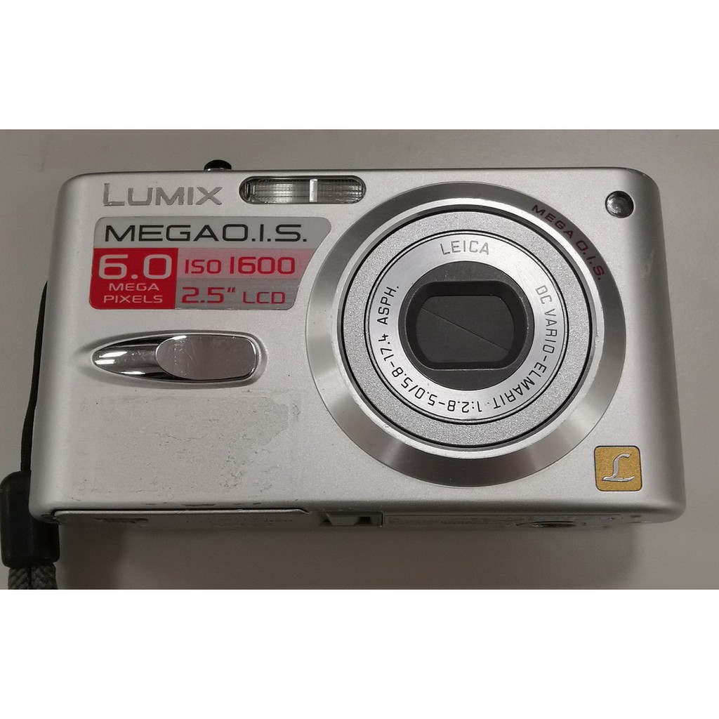 Appareil Photo Numérique Vintage Panasonic Lumix DMC-FX3 6MP (2007) - Argenté, Fonctionnel