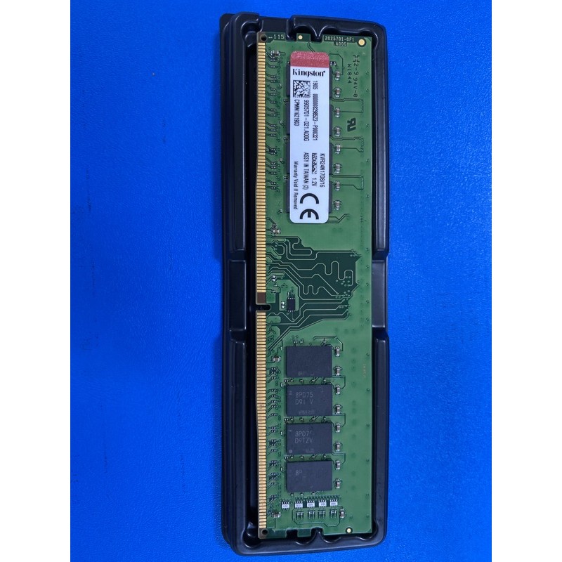 Kingston金士頓16GB桌上電腦用記憶体DDR4 2400 KVR24N17D8/16 RAM 保固
