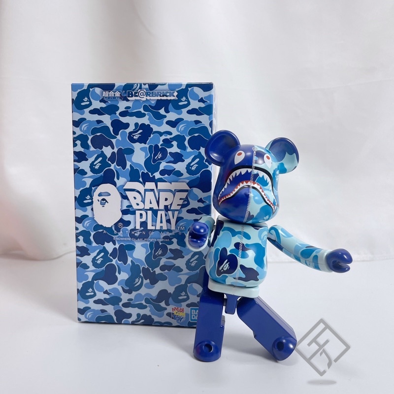 新品、未使用品) 超合金 BE@RBRICK BAPE® ABC CAMO SHARK BLUE | www