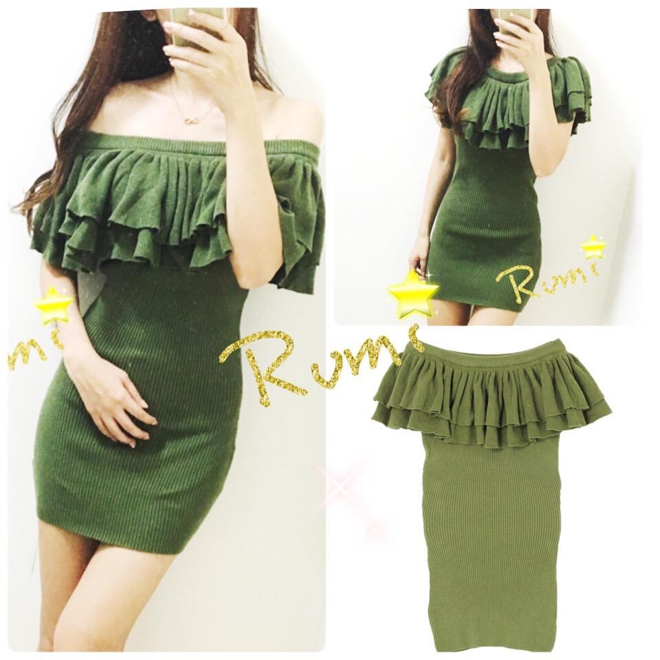 日本代購 花露米。花rumi in JP 日本知名品牌 GYDA 超美流蘇荷葉洋裝 綿100% 特價 出清 | 蝦皮購物