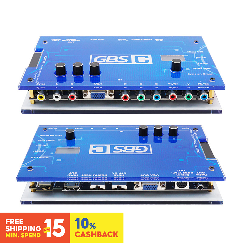 技適取得済みESP-12F搭載 gbs control RGB(SCART規格) Gbs 控制GBSC RGBS VGA Scart Ypbpr 信號到VGA HDMI 用於復古遊戲機