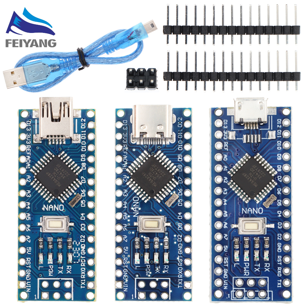 Nano 與用於 arduino CH340 USB 驅動器 16Mhz Nano v3.0 ATMEGA328P 的引 | 蝦皮購物