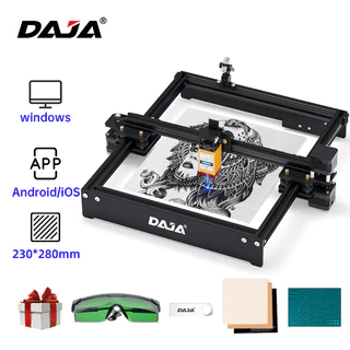 Daja D3 激光雕刻機打標機 CNC DIY 自動激光切割機用於標誌鋼木鋼塑料竹皮革木工工具