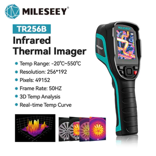 Mileseey TR256E /B 紅外線熱像儀熱像儀檢漏儀工業溫度測量 PVC 水管溫度測量地暖檢漏管道