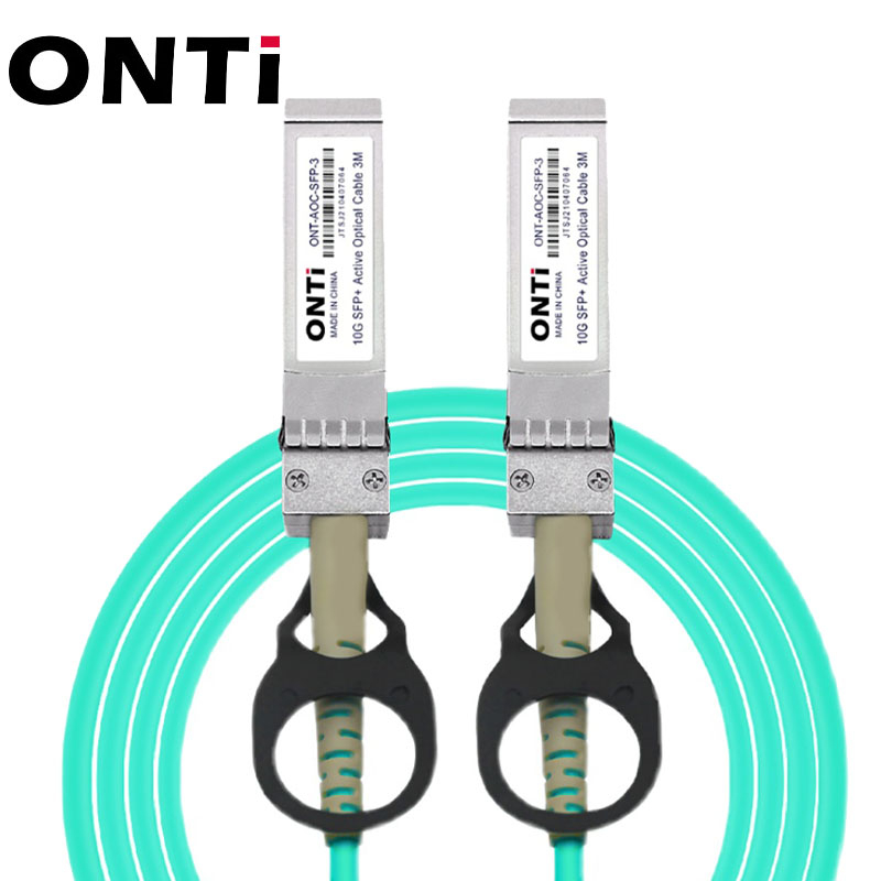 ONTi SFP+ 10Gb AOC 多模有源光纜相容Cisco，Zyxel，Mikrotik 各品牌交換機 | 蝦皮購物