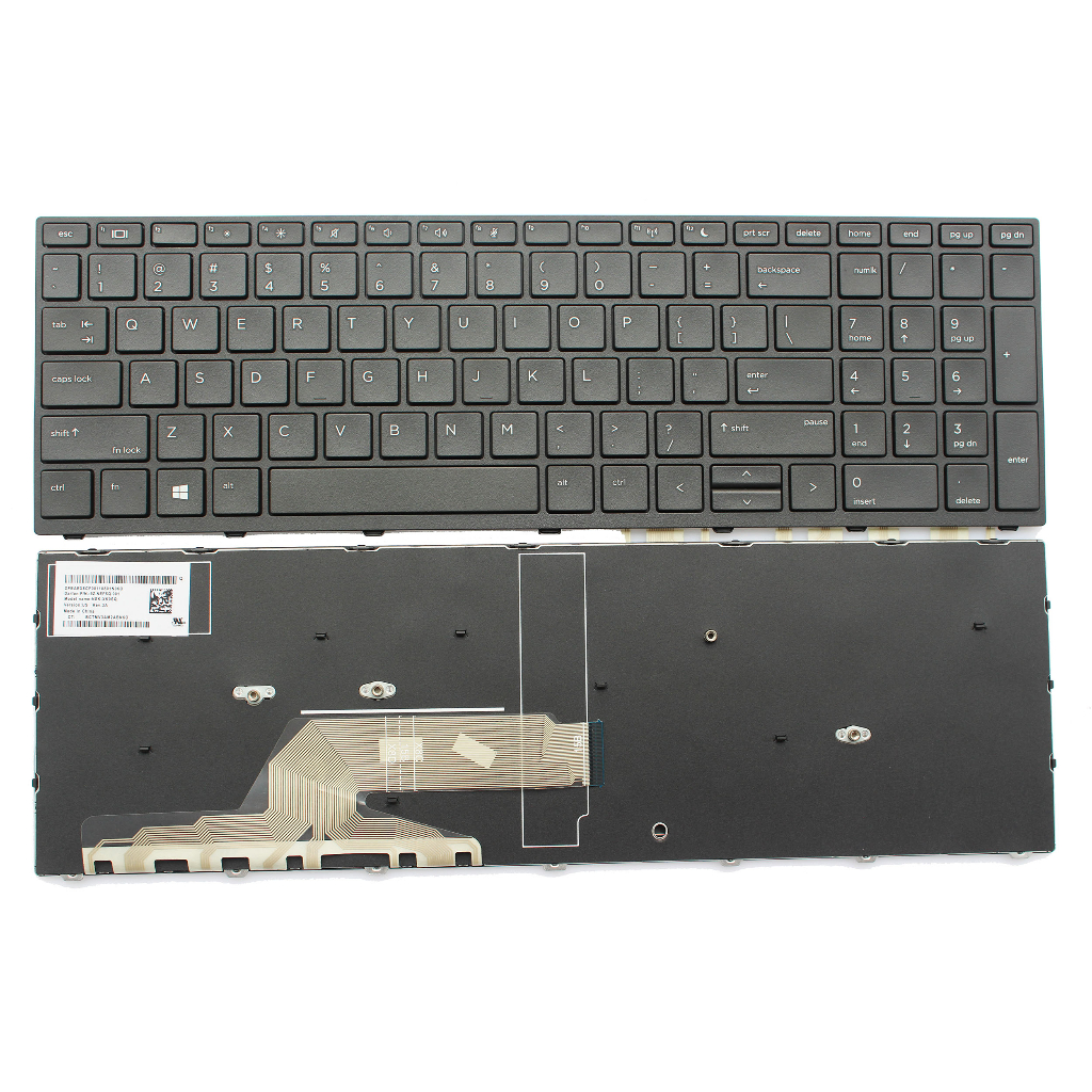 Clavier De Remplacement Pour HP Probook 450 G5 / 455 G5 / 470 G5 - Noir - Neuf