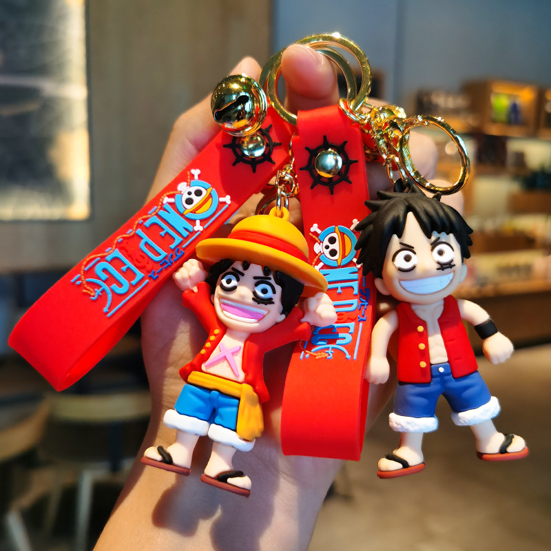 現貨 4款式 海賊王 One Piece 路飛 鑰匙扣配件動漫模型鑰匙圈汽車裝飾時尚裝飾品吊墜背包扣鑰匙鏈手辦收藏玩具 | 蝦皮購物