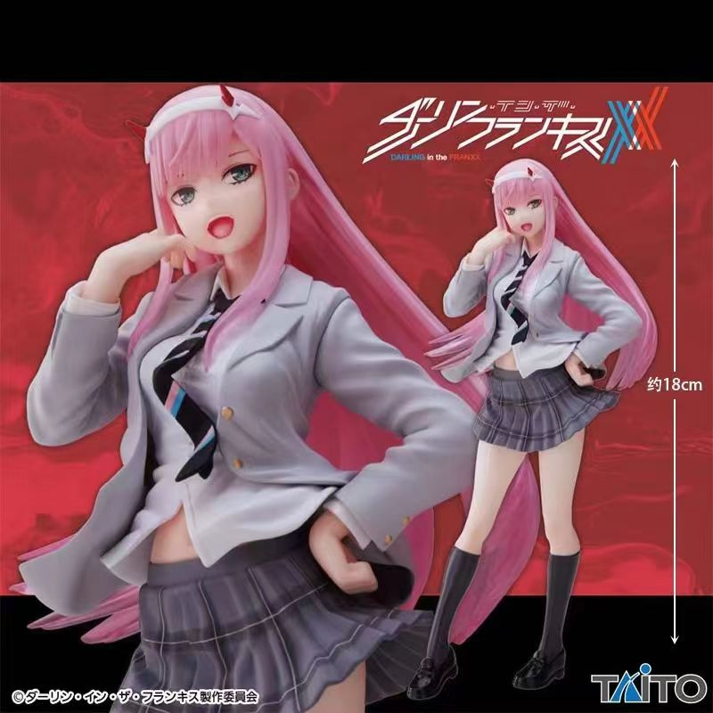 國家隊02公仔模型擺件 Darling in the Franxx 白月光校服02 二次元美少女動漫公仔桌面擺件 | 蝦皮購物