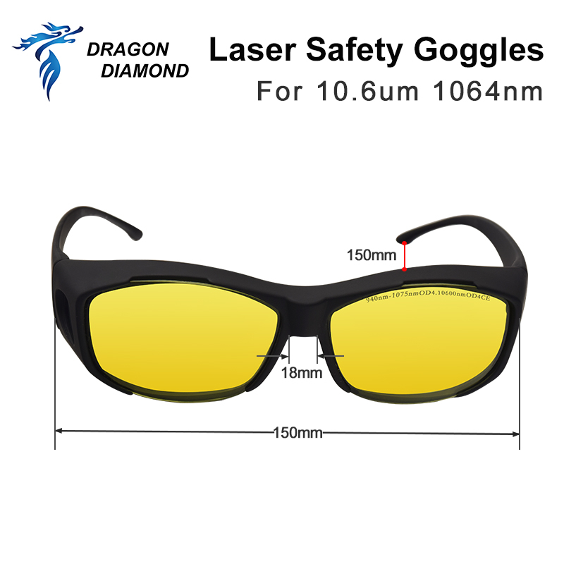 10.6um 1064nm 激光安全護目鏡防護眼鏡 OD4 防護眼鏡適用於 YAG DPSS 光纖和 Co2 激光工作 | 蝦皮購物