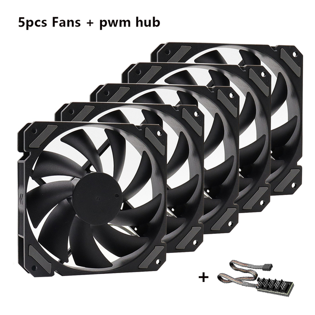 Wovibo 120mm CPU 風扇黑色 PWM 4PIN 12V DC 機箱風扇用於冷卻器水冷電腦機箱靜音大風量通風 | 蝦皮購物