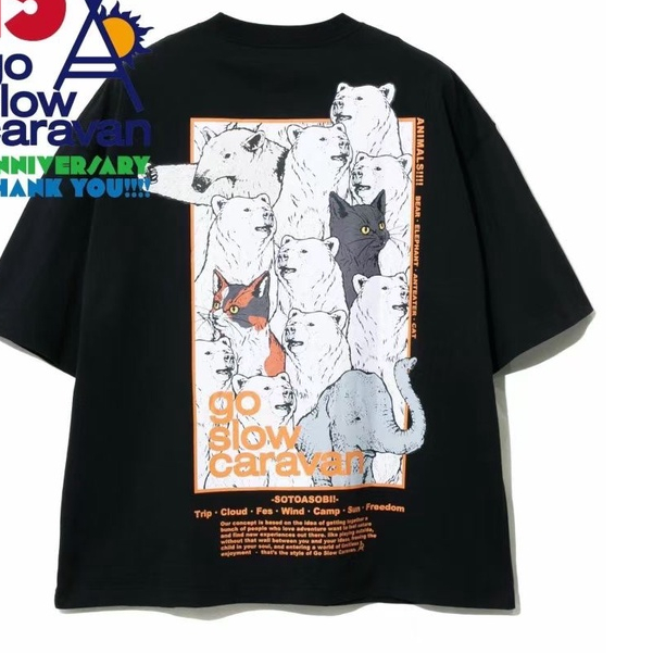現貨go slow caravan 23SS 山系戶外短袖T恤日常 | 蝦皮購物