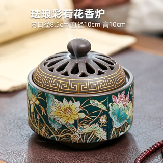 Amazon.com: 仿珐琅彩大号香炉Censer 家用室内陶瓷摆件Pendant
