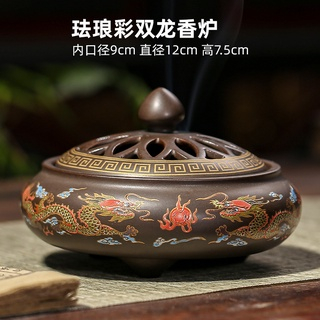 Amazon.com: 仿珐琅彩大号香炉Censer 家用室内陶瓷摆件Pendant