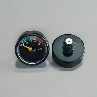 黑色壓力表氣壓表恆壓表電鍍30mpa和40mpa直徑25mm高壓表