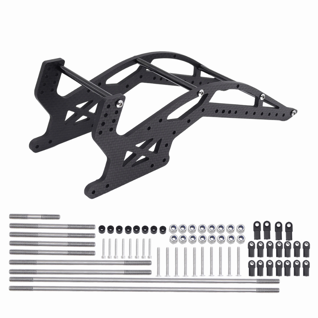 碳纖維底盤套件,帶連桿套件,適用於 1/10 RC Rigs Capra F9 偏置門軸 1.9S 2.2 MOA Sp | 蝦皮購物