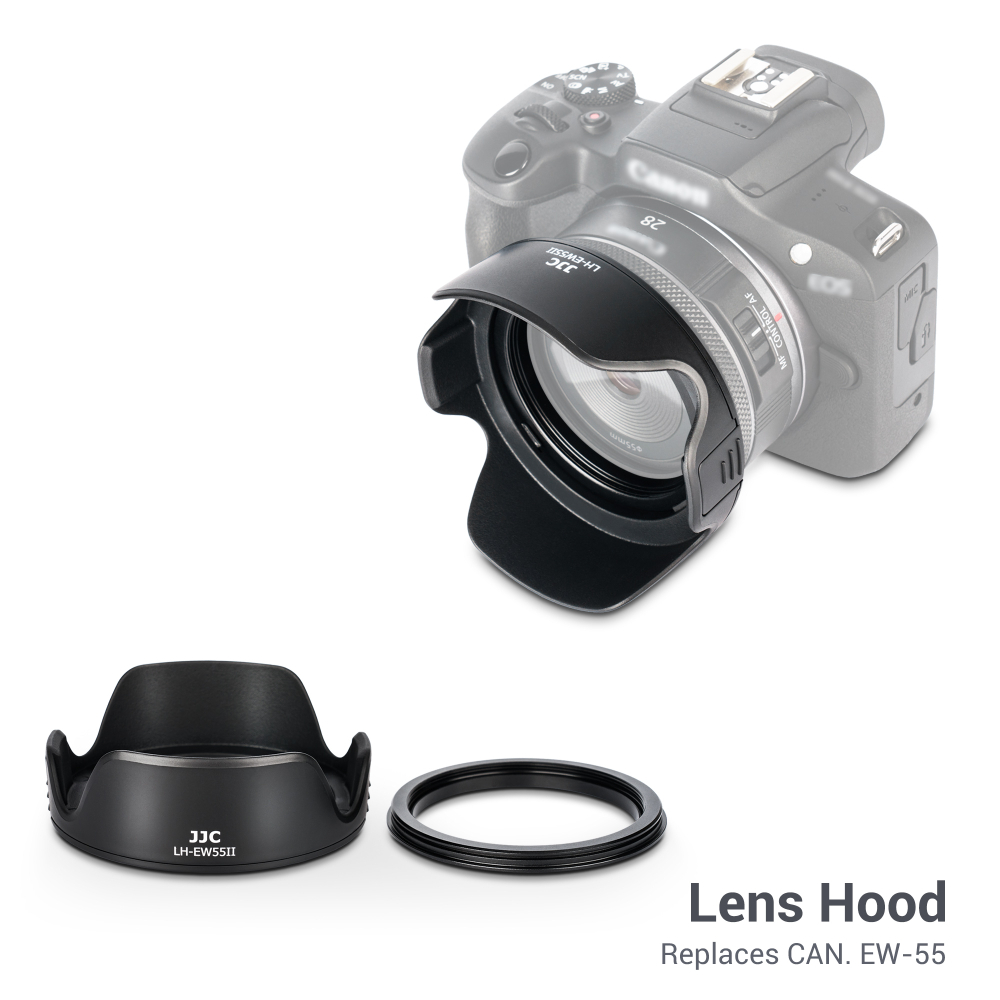 JJC LH-EW55II 遮光罩Canon RF 28mm F2.8 STM 鏡頭專用| 蝦皮購物