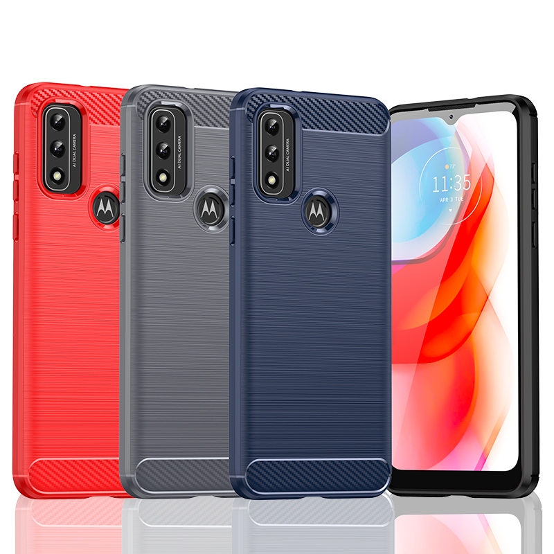 手機殼摩托羅拉 Moto E13 G Play 2021 Power 2024 edge+ 手機殼碳纖維拉絲紋 蝦皮購物