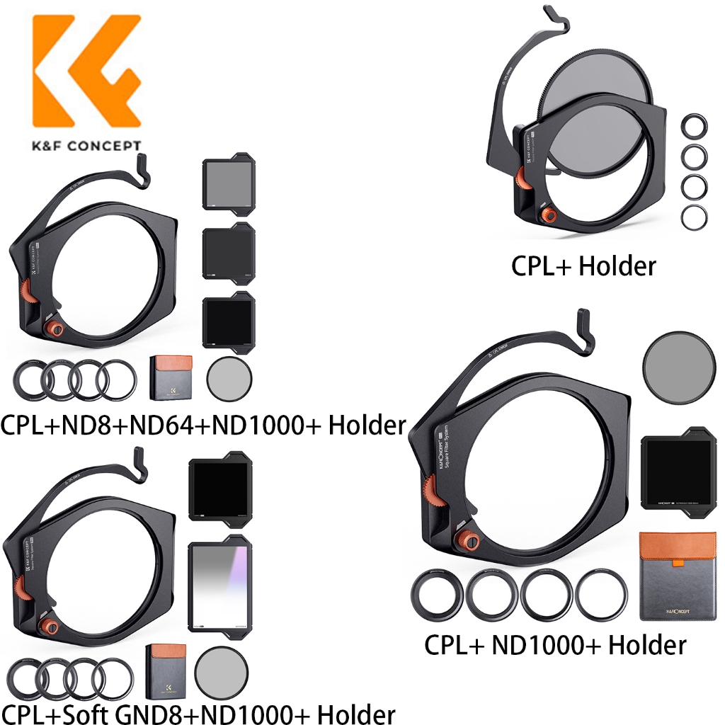 K&f Concept X PRO 方形濾鏡支架系統套件(95mm 圓形偏光片/方形 ND1000 / 軟 GND8/ 蝦皮購物