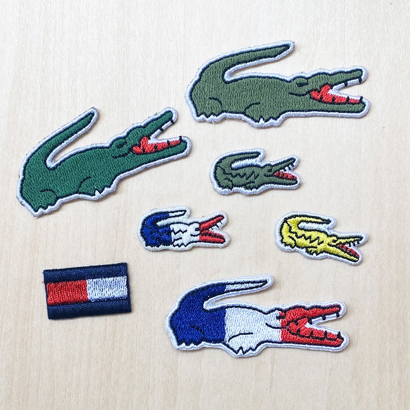 Lacoste 刺繡補丁貼花標誌徽章臂章 | 蝦皮購物