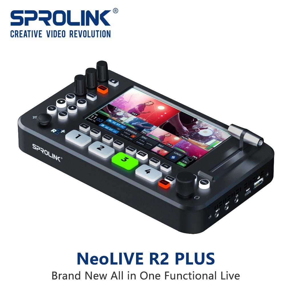 Sprolink NEOLIVE R2 PLUS 多合一功能性直播切換器 USB3.0 無損流混流器切換器帶雙通道 | 蝦皮購物