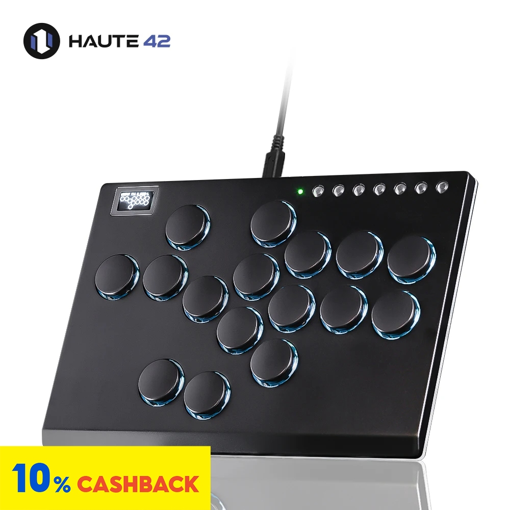 ⭐Haute42 全金屬操縱桿Hitbox 控制器街機格鬥桿適用於PC/Ps3