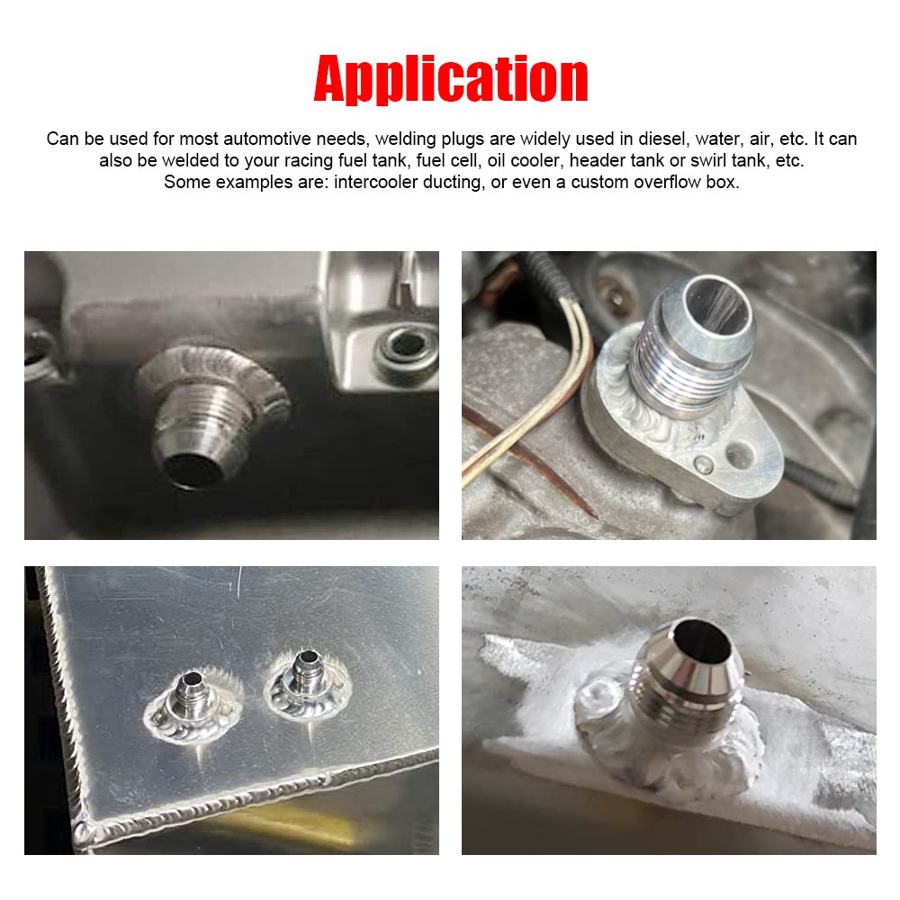 AN3 AN4 AN6 AN8 AN10 AN12 不銹鋼焊接接頭適配器塞子螺母閥蓋用