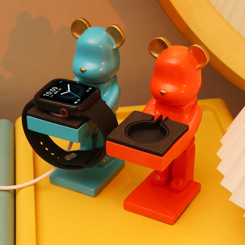 創意卡通公仔手錶充電支架 適用 Apple Watch充電支架/底座 3 4 5 6 7 8 9 SE代 手錶充電支架 | 蝦皮購物