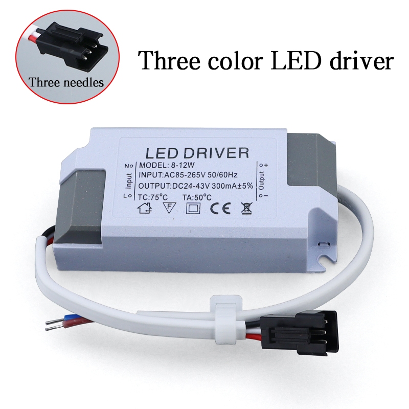 三色 LED 驅動器 18-24W 12-18W 8-12W 4-7W 3-5W(3 針)變壓器,用於三色筒燈聚光燈 | 蝦皮購物