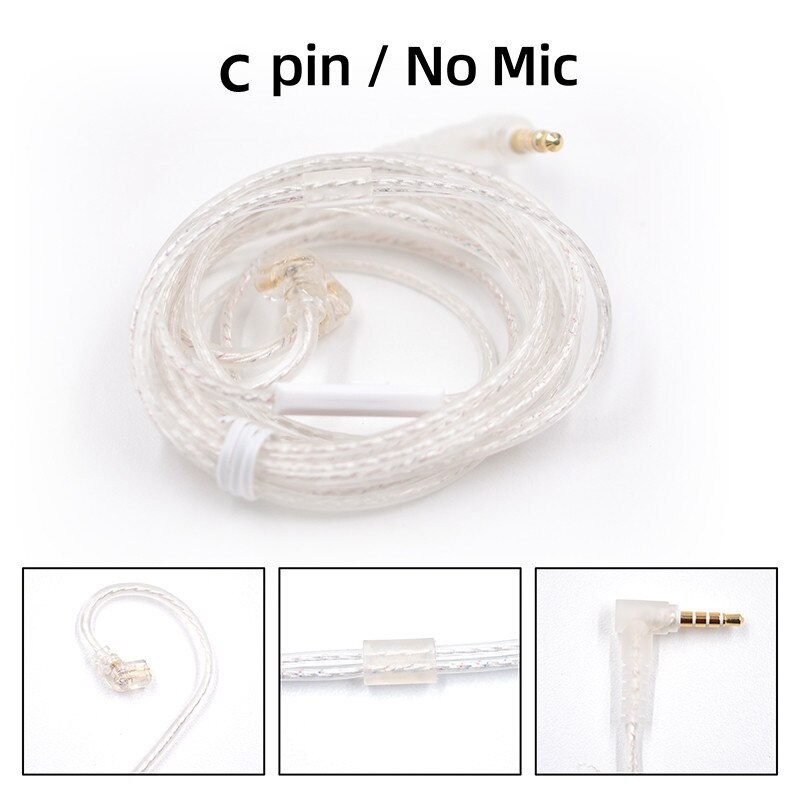 Jcally 5N 無氧銅線耳塞鍍銀OFC 0.78mm QDC MMCX PJ2 電纜, 用於 Jcally 5N 無氧銅線耳塞鍍銀OFC 0.78mm QDC MMCX PJ2 電纜, 用於