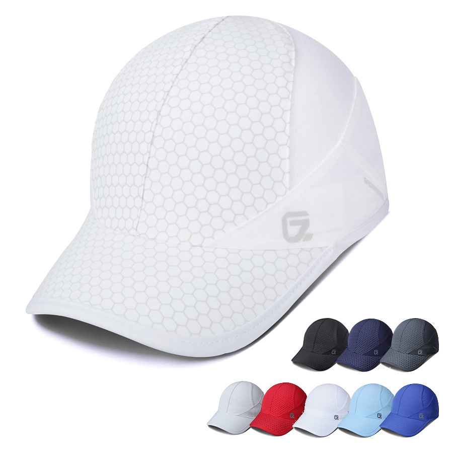 GADIEMKENSD Folding Running Men Hat Visors Peaked Sport Cap Summer Mesh  Quick-Drying Caps Women M38