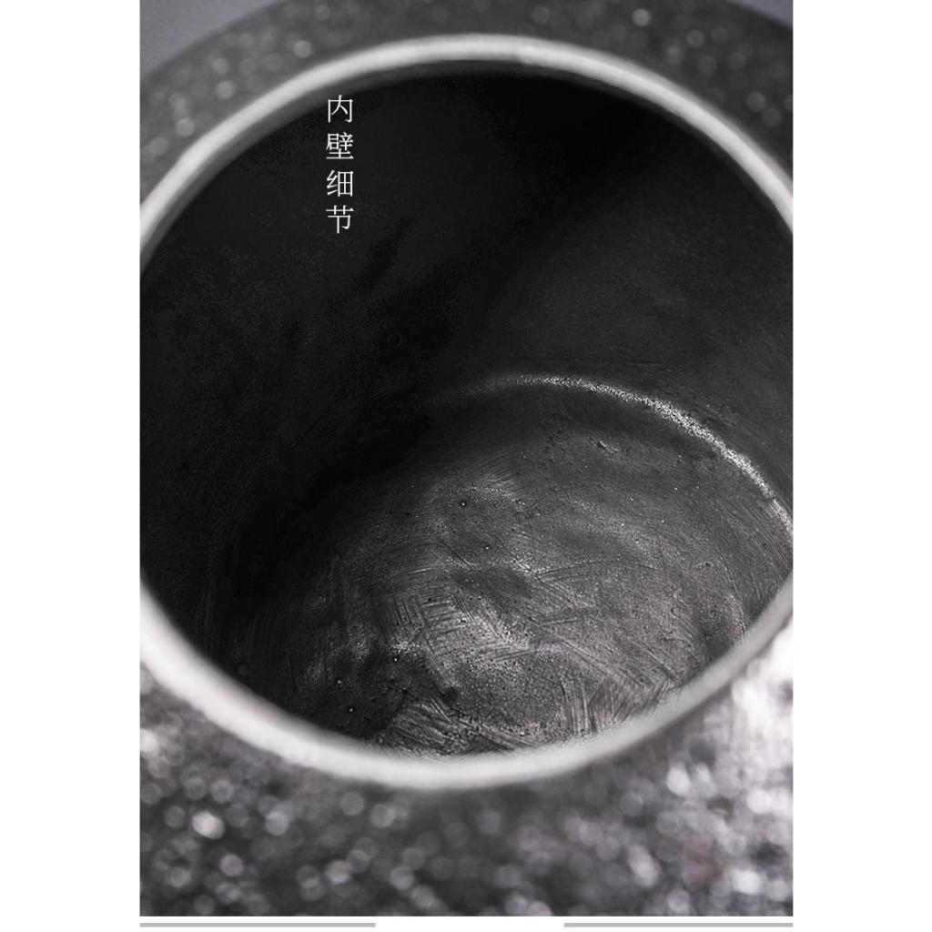 日本雨宮宗日式手作純手工無塗層鑄鐵壺手提砂鐵壺家用燒水壺泡茶