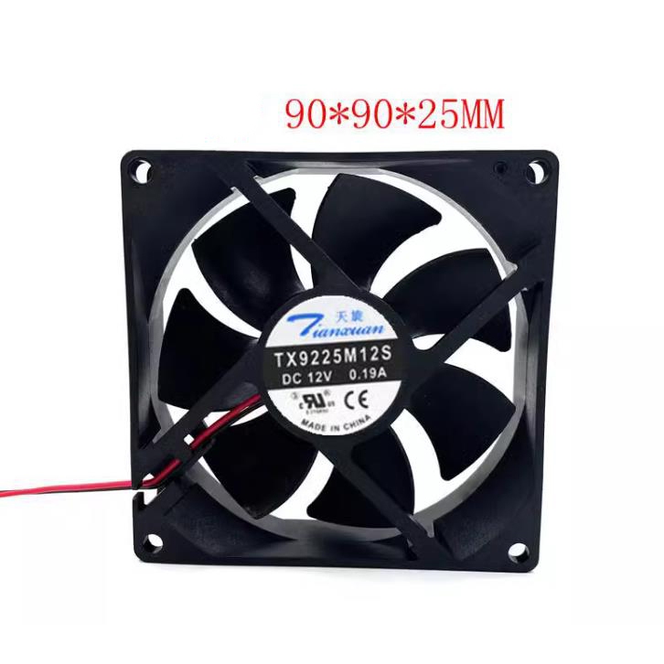 全新天旋 9225 TX9225M12S 12V 0.19A 9CM 9025 2線電源散熱風扇 | 蝦皮購物
