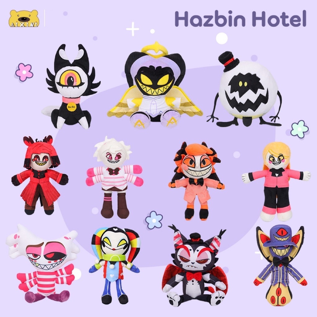 Hazbin Hote地獄客棧邪惡老大遊戲角色娃娃毛絨玩具兒童禮物交換禮物30公分| 蝦皮購物